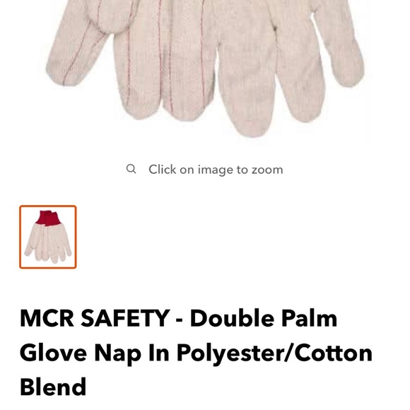 New double palm gloves-cotton-large - Picture 2 of 2
